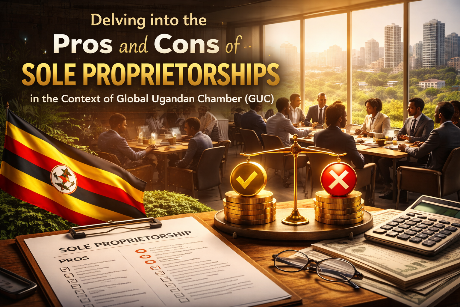 Delving into the Pros and Cons of Sole Proprietorships in the Context of Global Uganda Chamber (GUC)